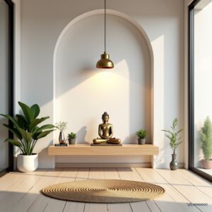 Home interior design ideas Puja Room 006