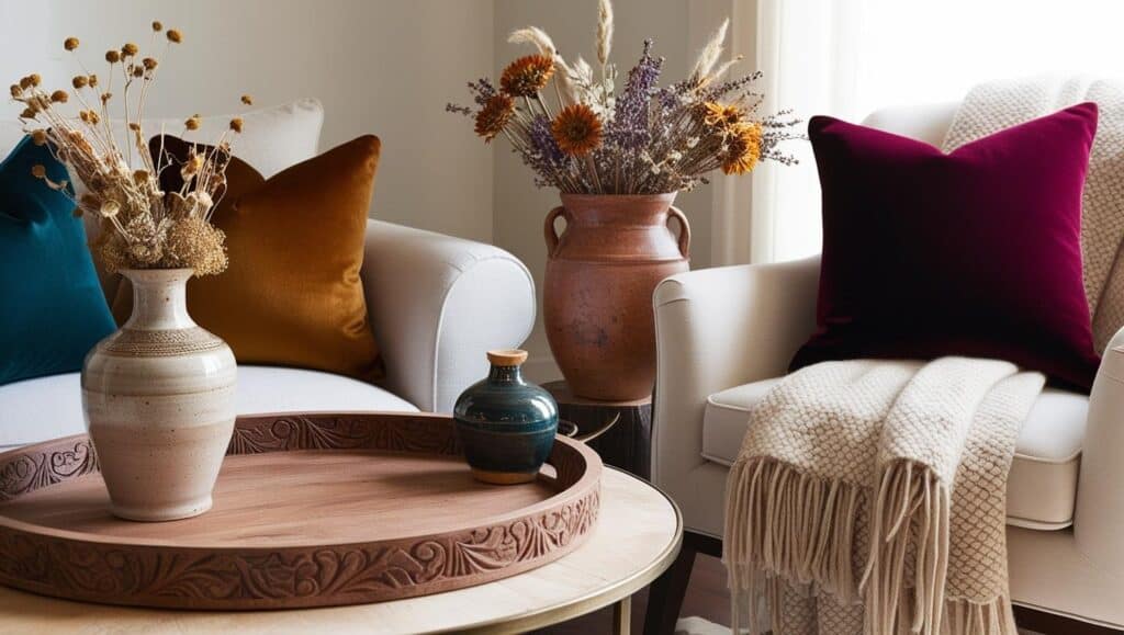 collection of home decor items